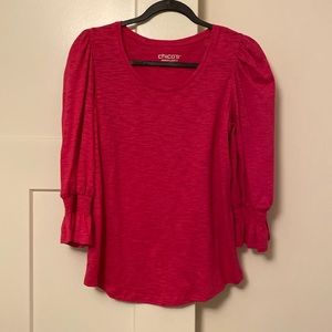 Chico’s puff/frill sleeve